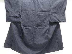 アンティーク　格子木綿単衣男物着物